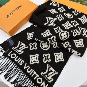 Louis Vuitton Women’s Black Scarf